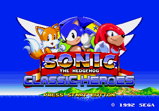 Sonic Classic Heroes - Rise of the Chaotix Title Screen